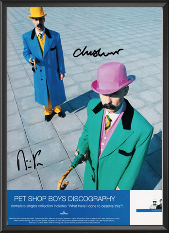 Pet Shop Boys - Discography Signed Music Print